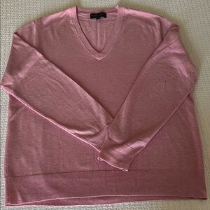 BNWOT Brooks Brothers Men’s Pink V-Neck Sweater Size Large